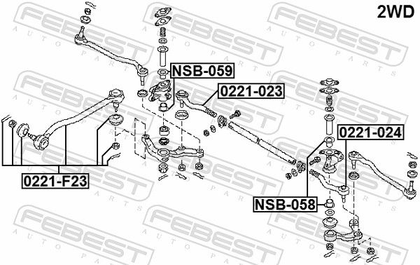 Наконечник рулевой правый Nissan Atlas F23 92-07 0221023