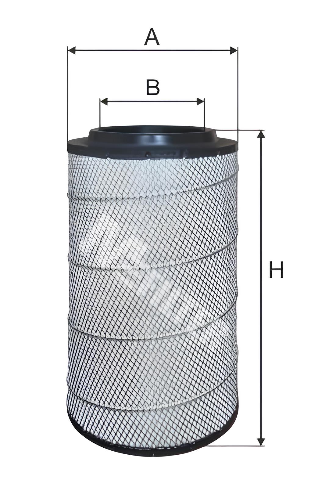 Фильтр воздушный основной Volvo/Lieb/JD/КАМАЗ ЕВРО-5 A563