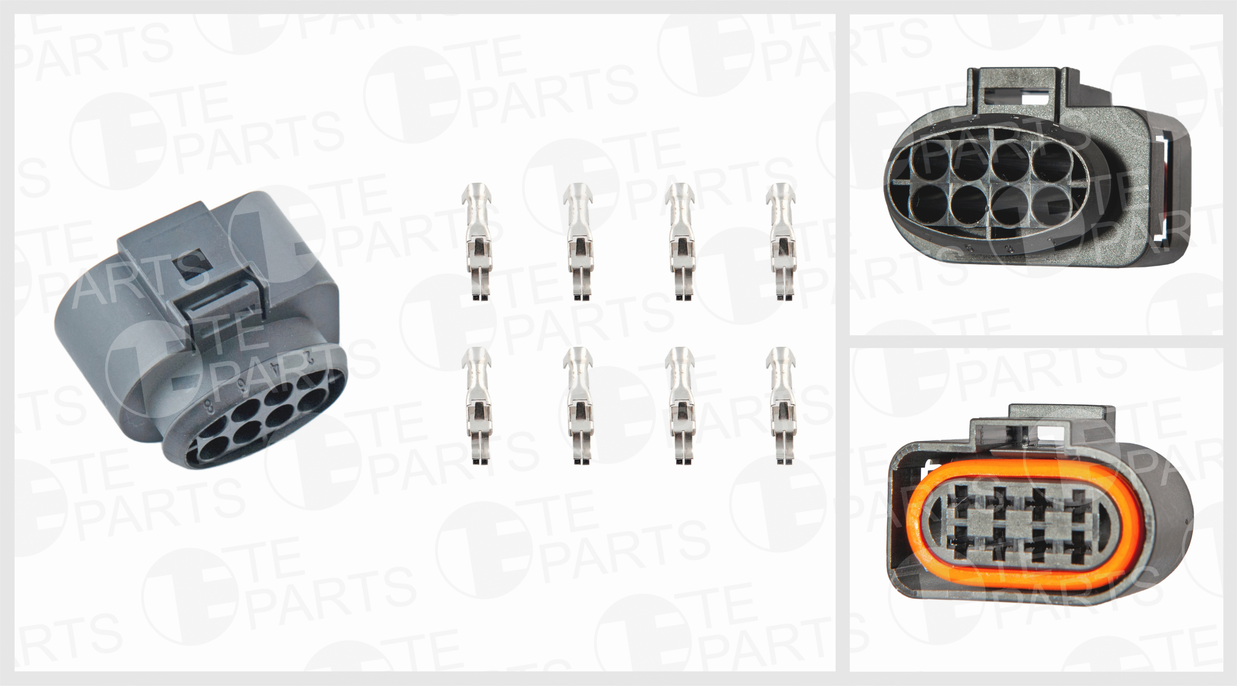 Разъем 8-ти контактный 4*4 8-pin 8 уплотнений Audi/VW/Seat 7743734