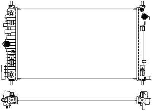 Радиатор системы охлаждения Opel Insignia 2.0 08> 31018501