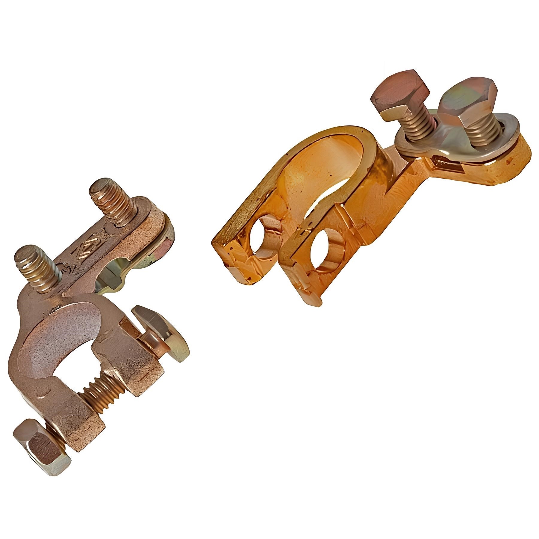 Клемма АКБ к-т латунь усиленная +/- AKREУ+/-