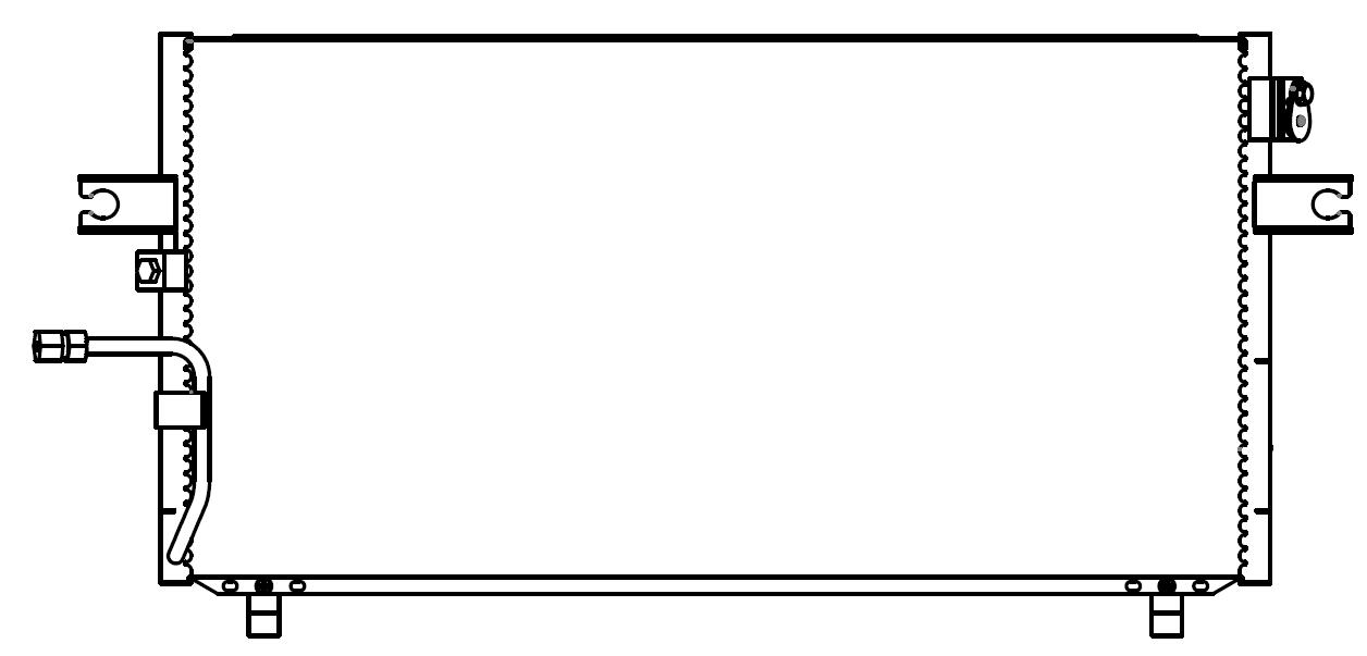 Радиатор кондиционера Nissan Maxima 04- 53419808