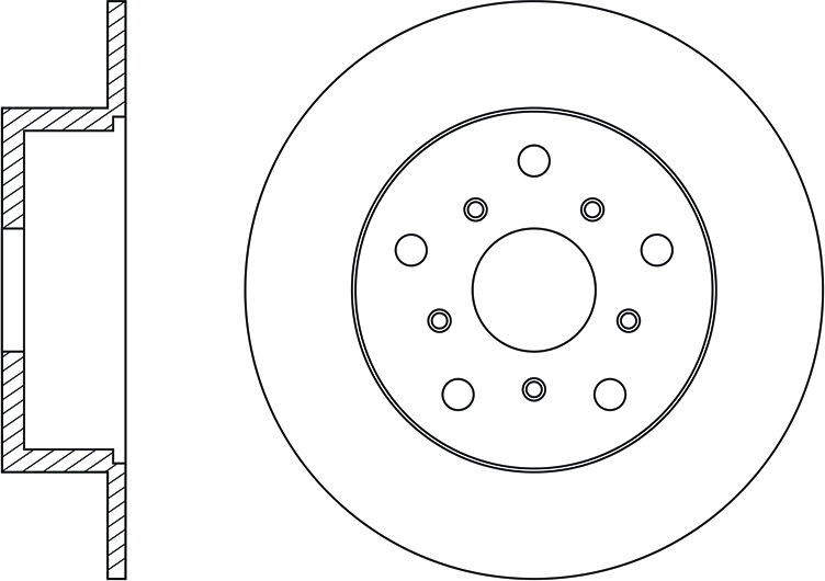 Диск тормозной задний Toyota Altezza/Brevis/Crown/Mark II/Origin/Progres/Verossa RN1485