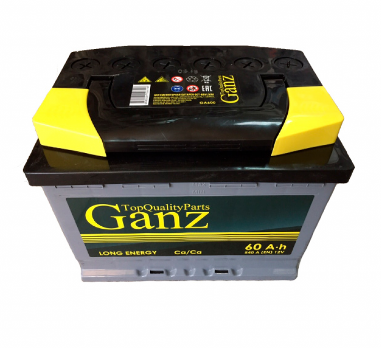 Аккумулятор 12V 60Ah 540A 242*175*190 ETN0 обр GANZ60-3-R