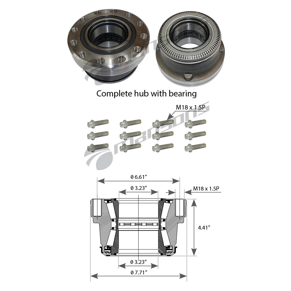Ступица в сборе SAF SKRB 9022/9019 600.143