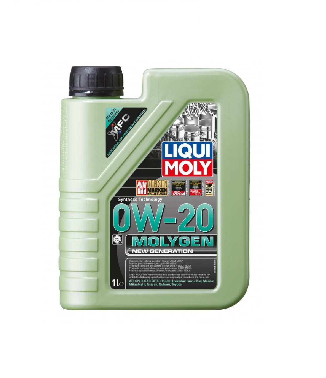 Масло моторное 0W20 Molygen New Generation синт. API SP ILSAC GF-6A 1L 21356