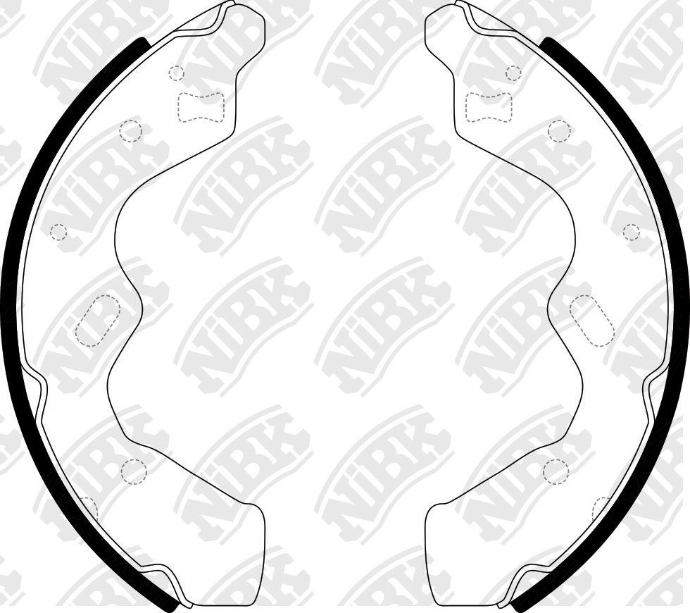 Колодки тормозные барабанные Kia Avella 95-01/Mazda Demio 96-02 FN3388