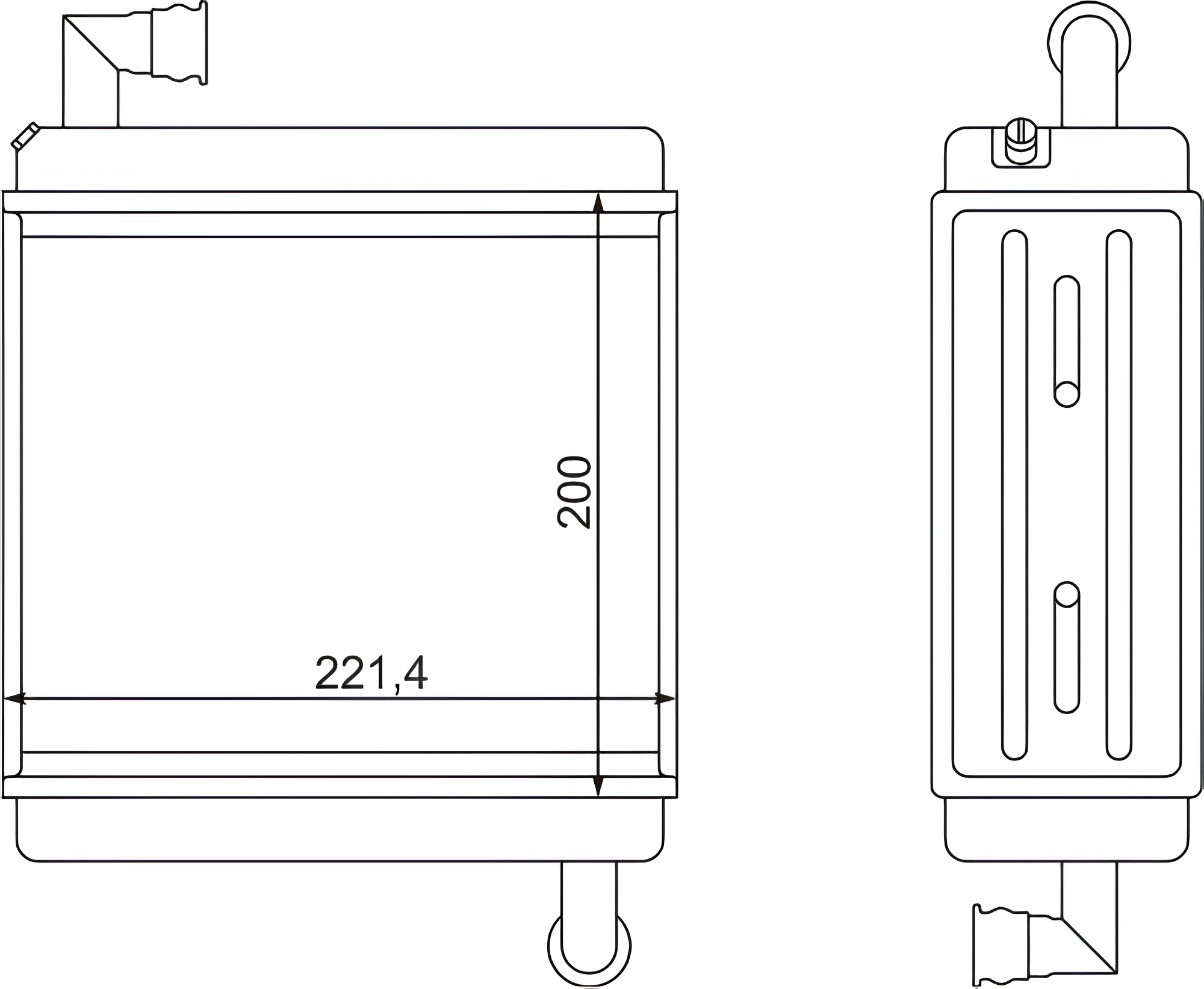 Радиатор медный 4-х рядный отопителя IKARUS 818-8101060Р