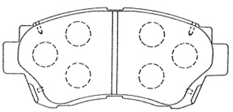 Колодки тормозные дисковые TOYOTA Corolla VIII E110 FP0476