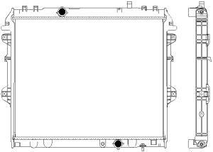 Радиатор системы охлаждения МКПП Toyota HiLux 2.5TD 05>/3.0TD 06> 34611055
