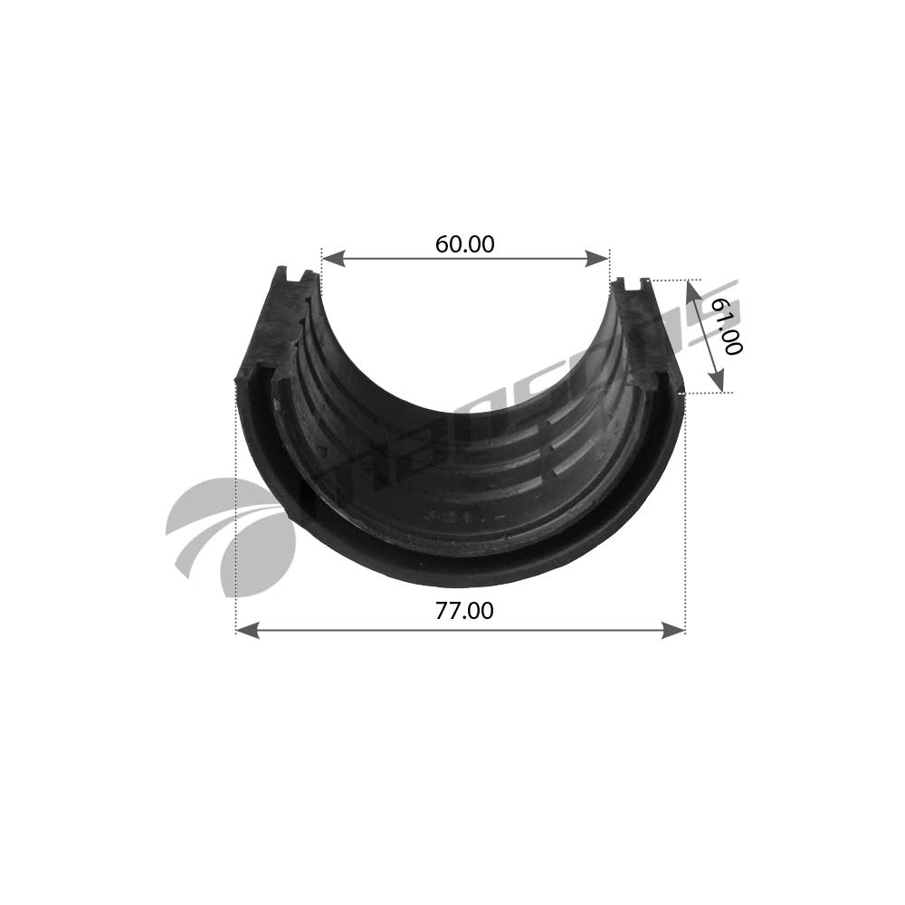 Полувтулка стабилизатора 059*78*60 заднего MAN F90 400.502