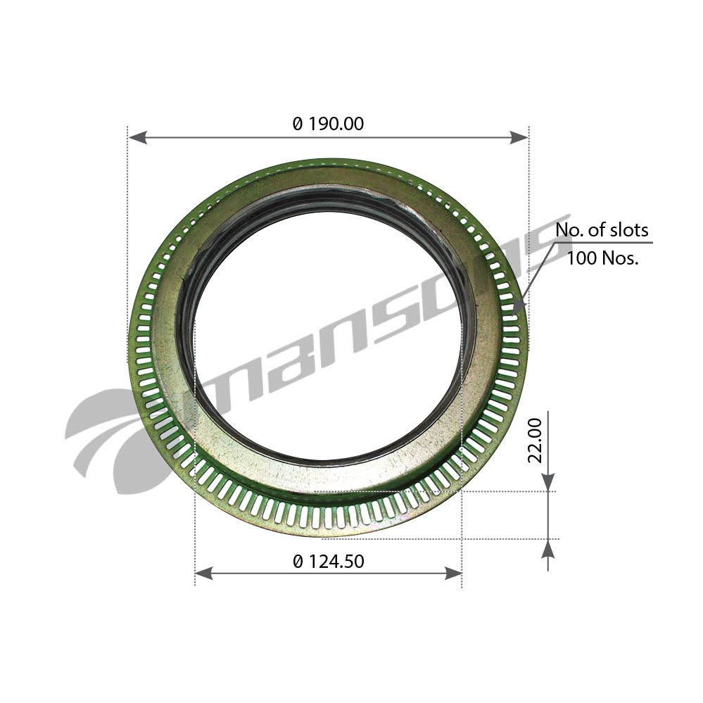 Сальник ступицы задней 125*160/190*18/20 DAF XF95/105 200.031