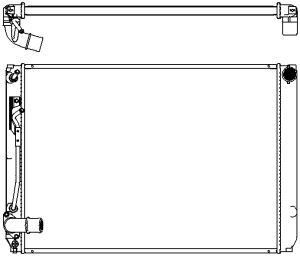 Радиатор системы охлаждения Toyota Sienna II 03-09 3MZ TY00 34618512