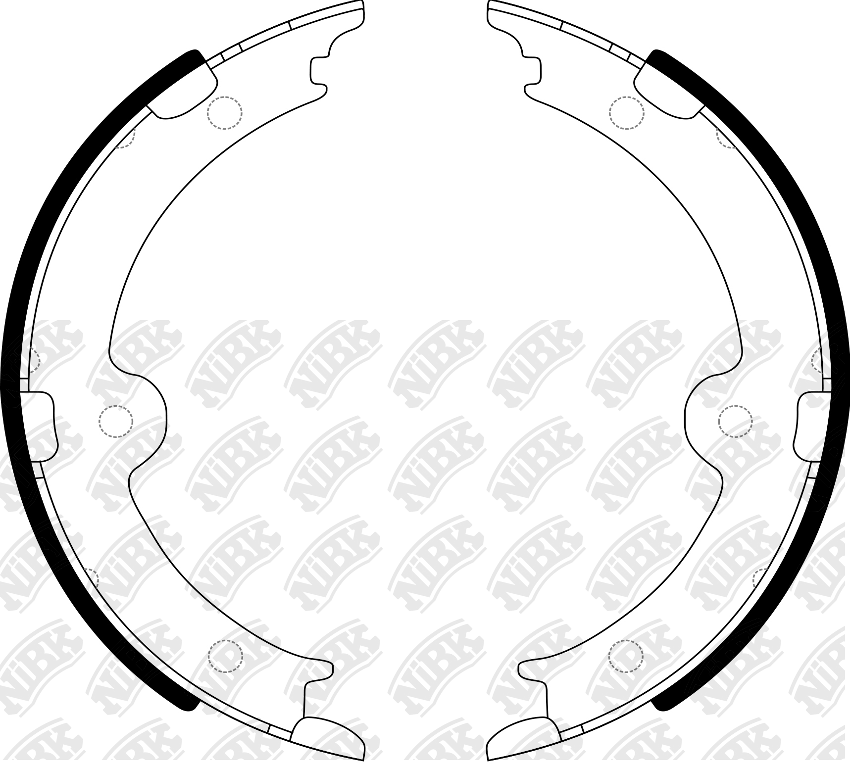 Колодки ручника барабанные Lexus IS/GS 2.5/3.5 05-11 FN0659