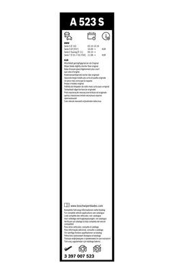 Щетка стеклоочистителя 650/450 мм бескаркасная к-т 2 шт 3397007523