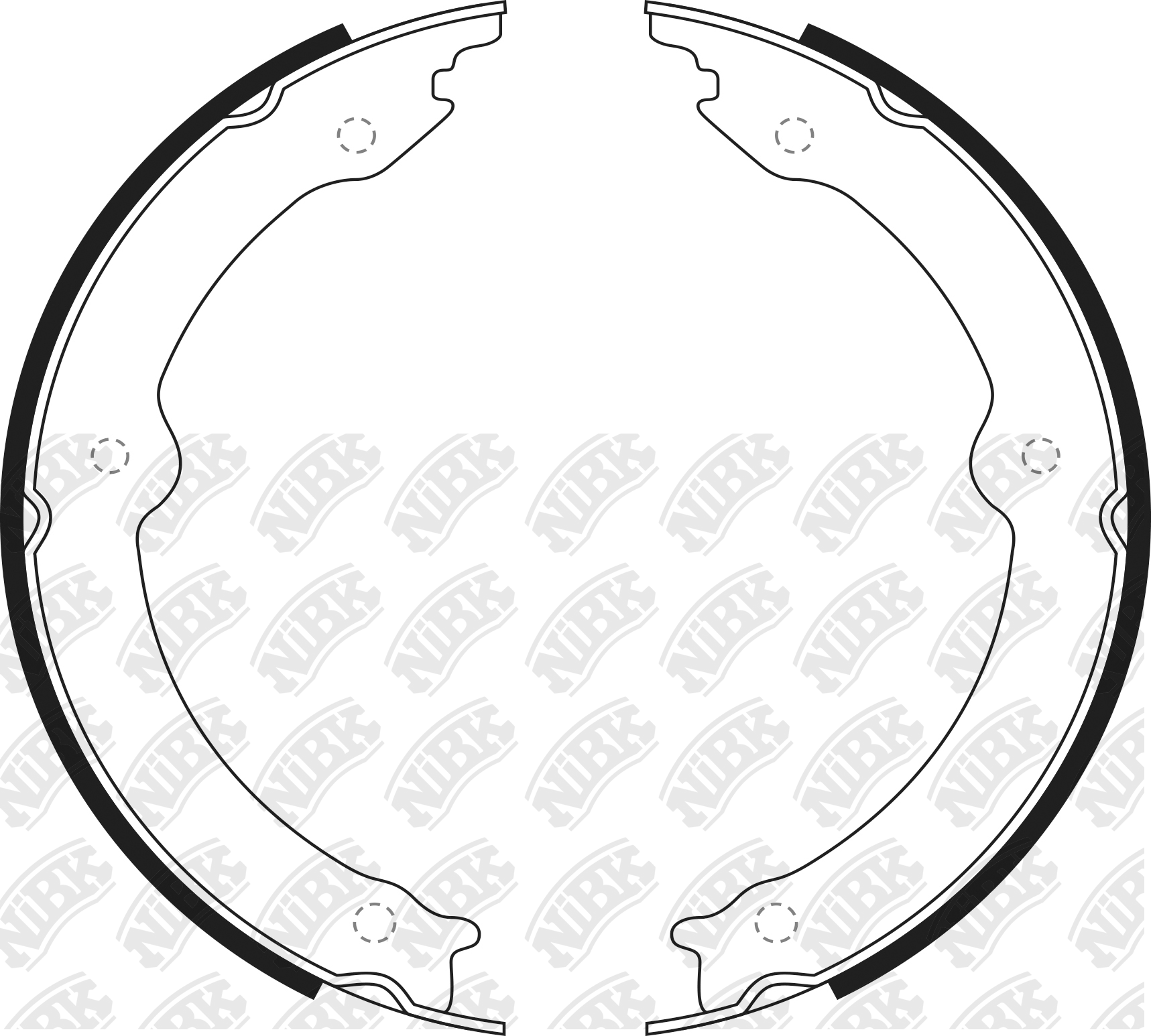 Колодки тормозные барабанные Toyota Land Cruiser /Sequoia/Tundra/Lexus LX 07- FN0647