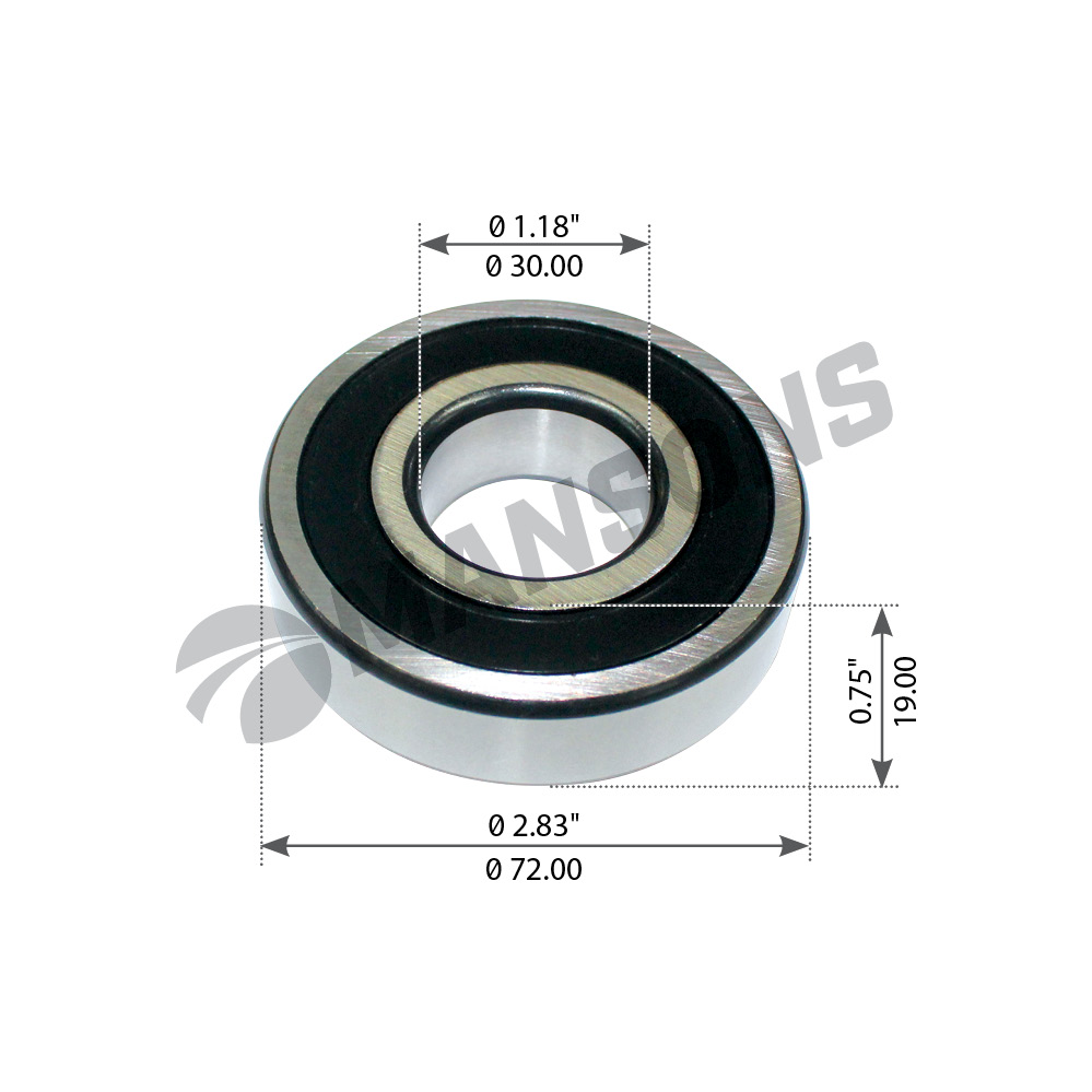 Подшипник 30*72*19 Volvo/Renault/ВАЗ/GAZ/Shaanxi 900.483