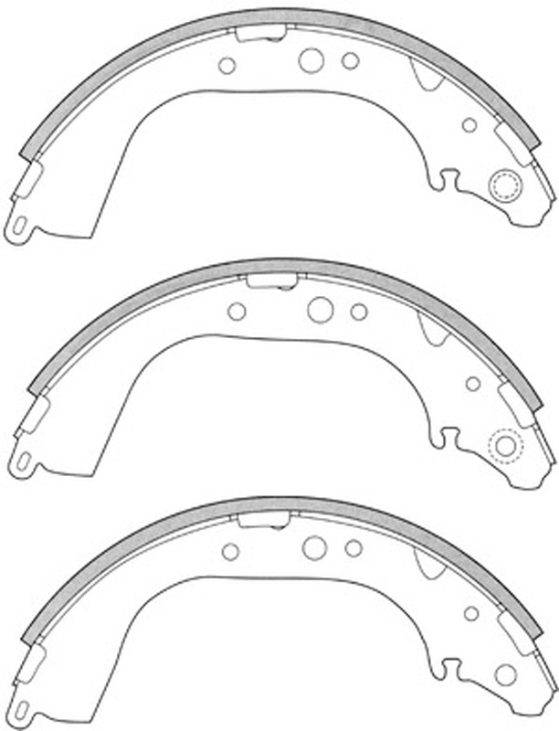 Колодки барабанные задние Toyota Tacoma 95-04/Tundra 99-06/VW Taro 89-97 FT1184