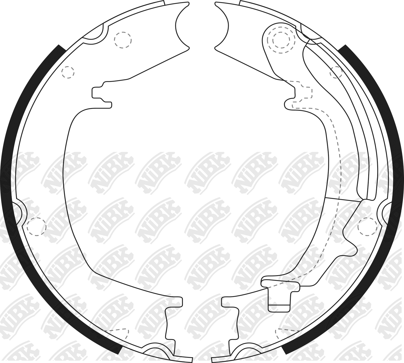 Колодки тормозные барабанные задние Hyundai Matrix 1.6/1.5CRDi 01-08/Sonata 3.3 05> FN0644