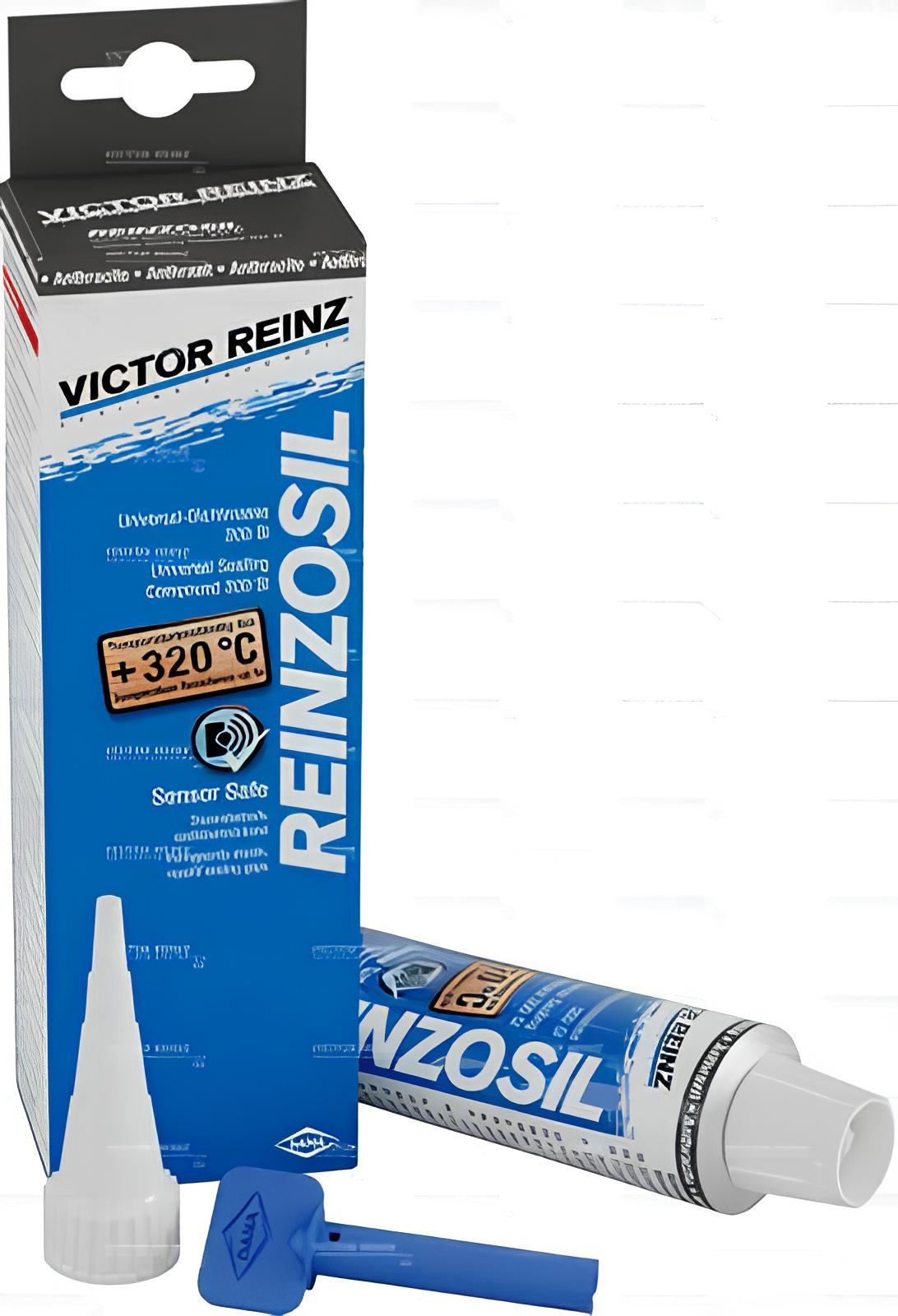 Герметик силиконовый серый REINZOSIL (-50/+300С) 70 мл 703141410