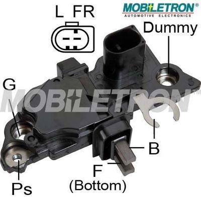 Реле-регулятор 14.5V Audi A3/TT/VW Golf/Polo/Iveco/MB/Fiat Ducato VRB254