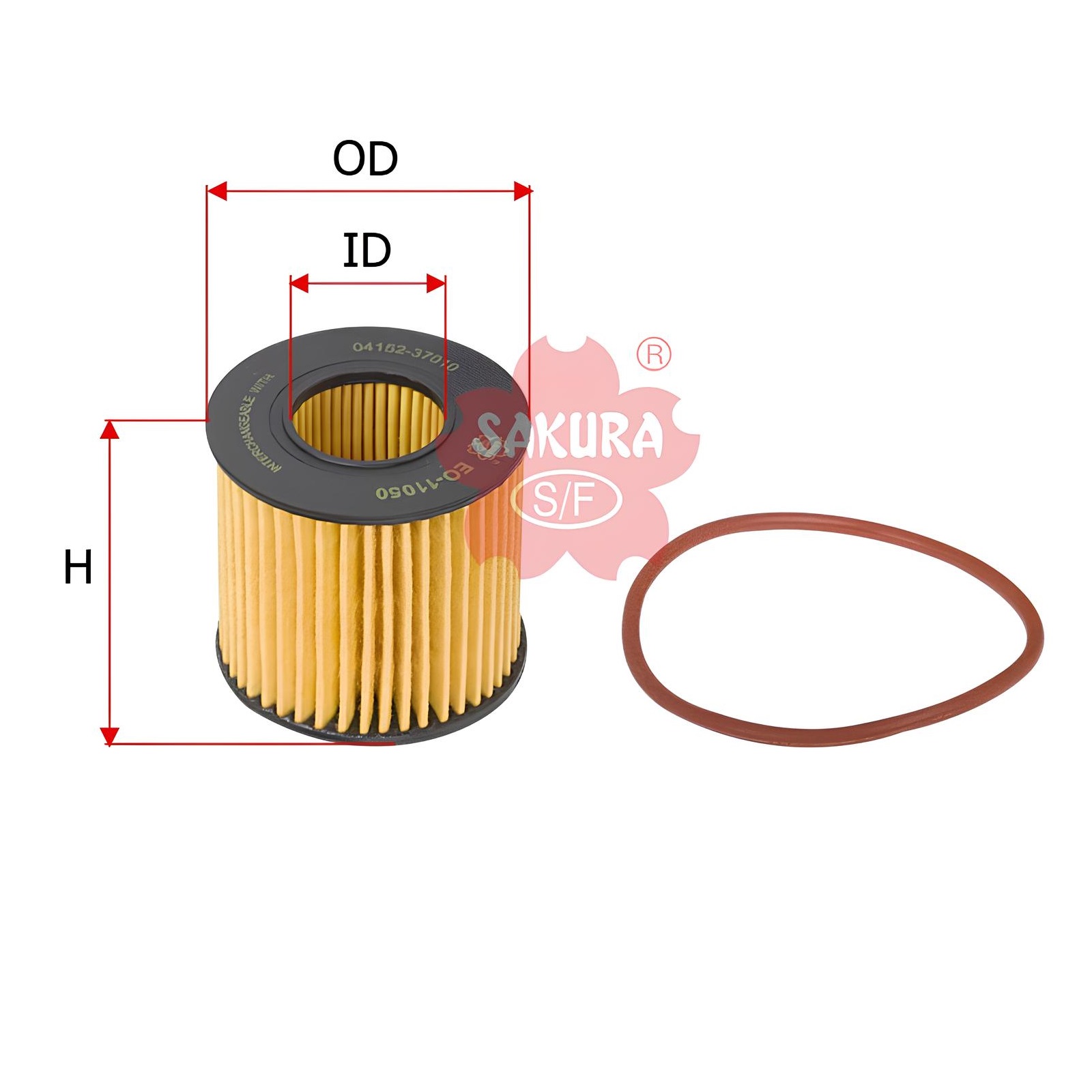 Фильтр масляный Toyota Avensis/Corolla/Matrix/Yaris 1.6-2.0 07> EO11050