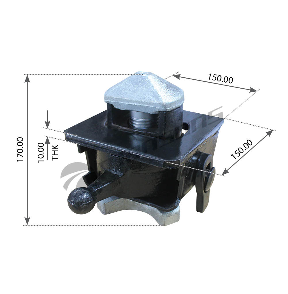 Замок контейнера поворотный (фитинг в сборе) d=38 300.514