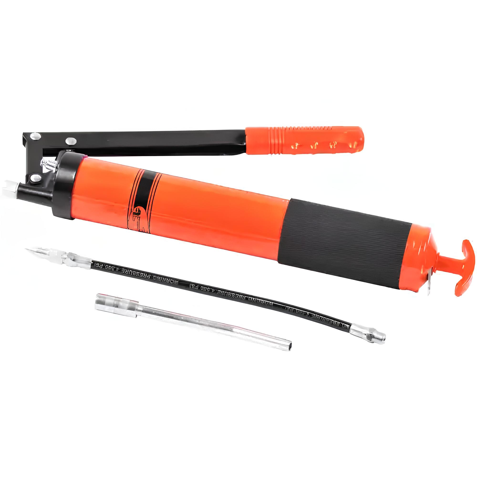 Шприц рычажно-плунжерный 900 мл гибкий шланг/трубка 42042