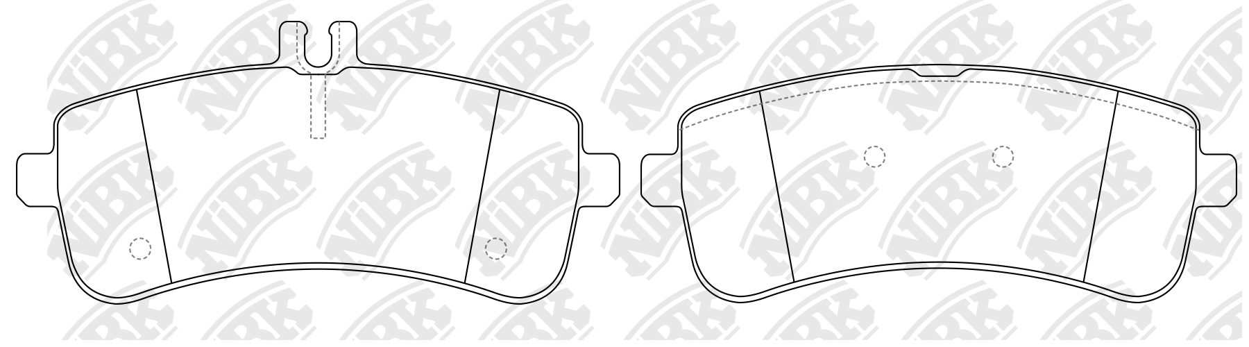 Колодки тормозные дисковые задние к-т MB S VII /SL V 12- PN0685