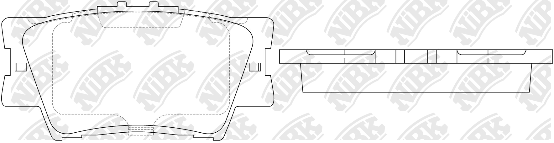 Колодки дискового тормоза задние Toyota Camry/RAV4 03/06-> PN1522