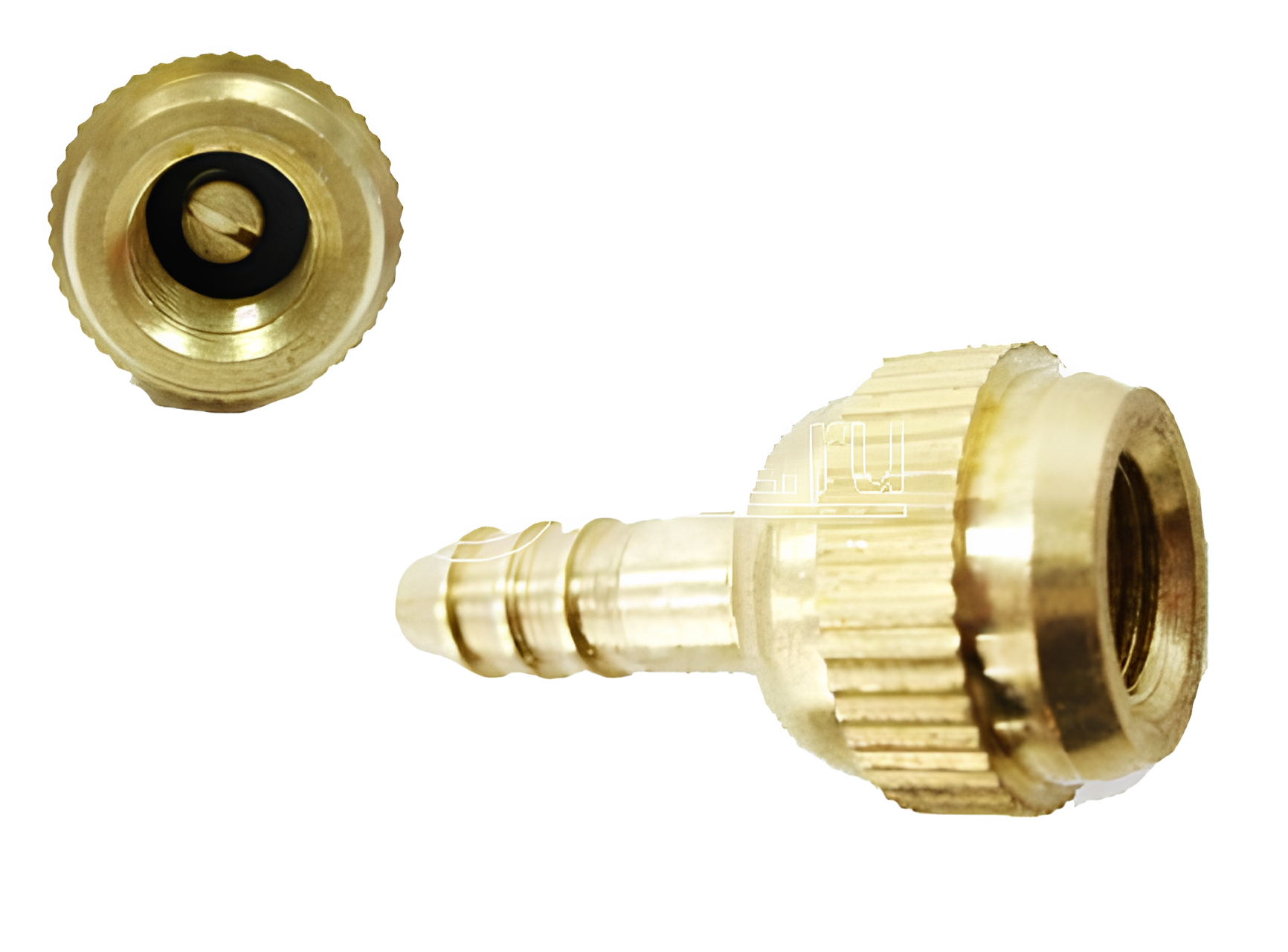 Наконечник шланга подкачки D=6mm резьбовой AT10120