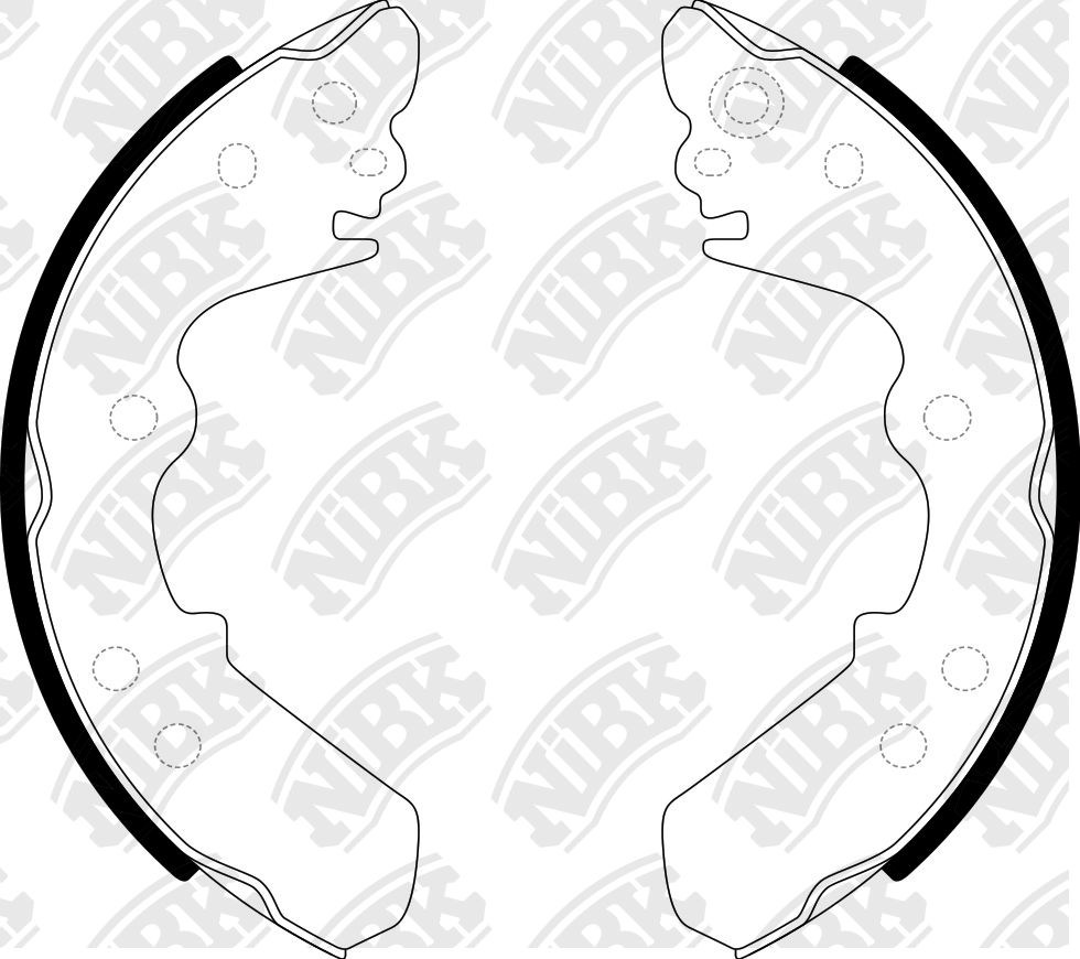 Колодки тормозные барабанные Mitsubishi Colt/Lancer1.2-1.8D FN4452