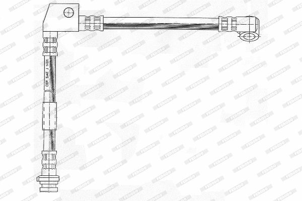 Шланг тормозной L=271mm Nissan Primera 1.6/2.0/2.0D 90-94 FHY2094