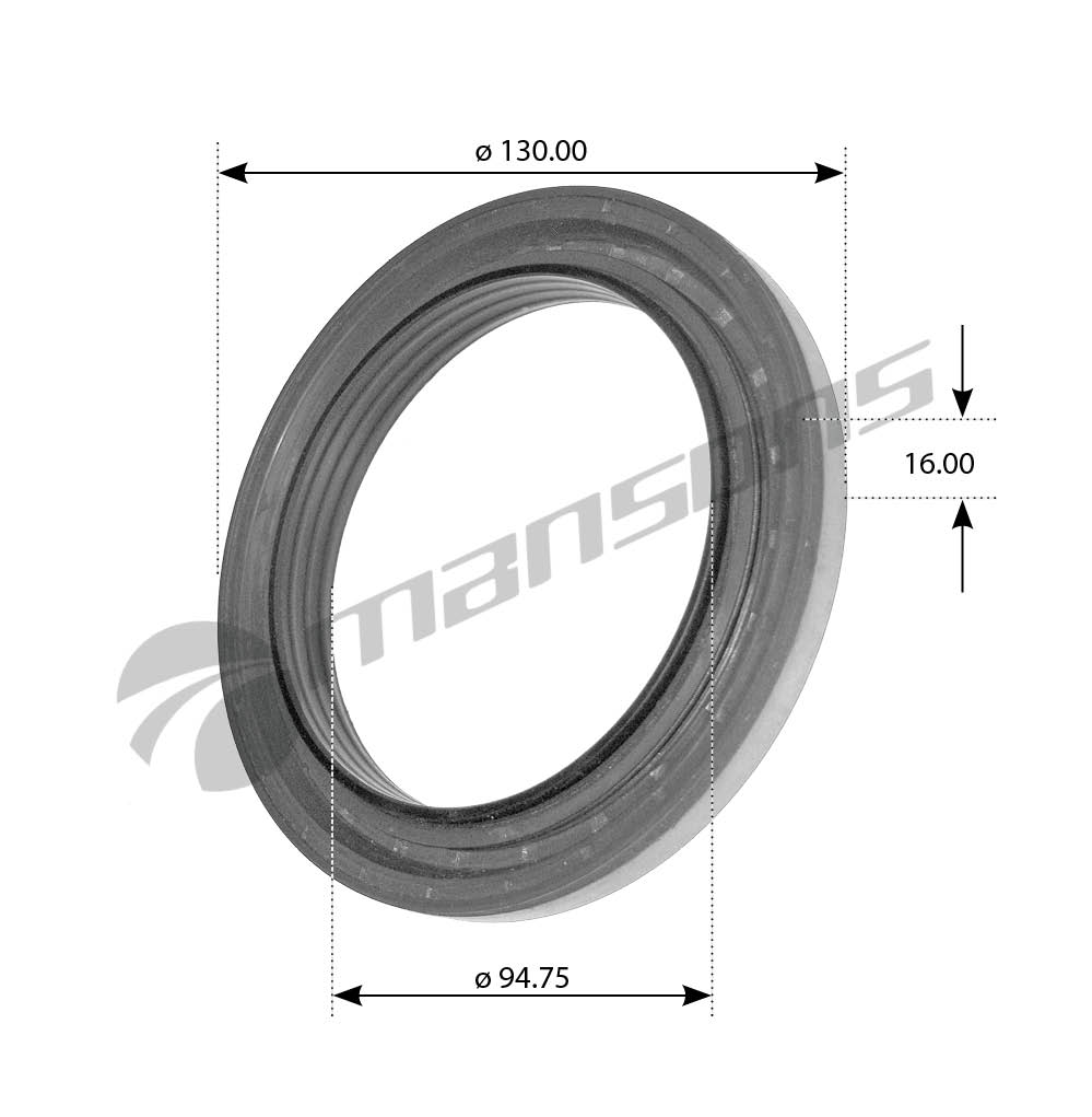Сальник ступицы 095*130*16 задней Iveco GR302