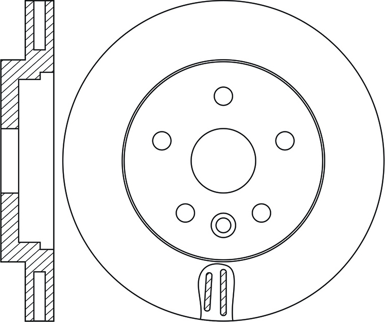 Диск тормозной передний Ford Galaxy/S-Max/Volvo S60/S80/XC70 RN1756