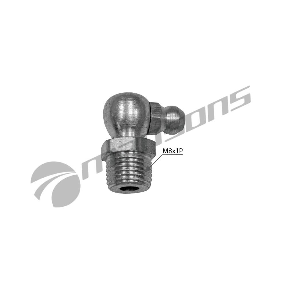 Масленка M8*1 угловая 90 градус. M021