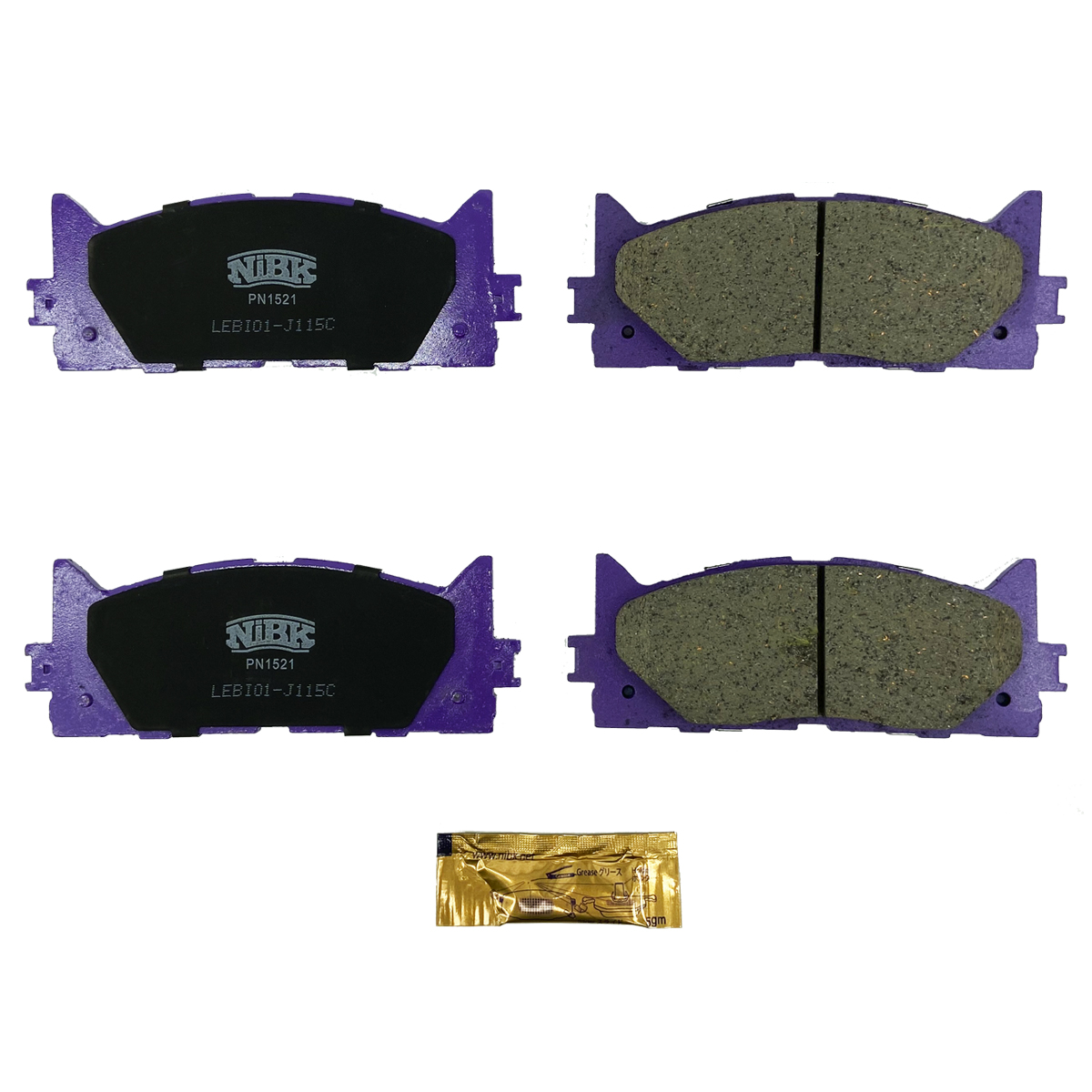 Колодки дискового тормоза передние Toyota Camry ACV 40/45 06> PN1521