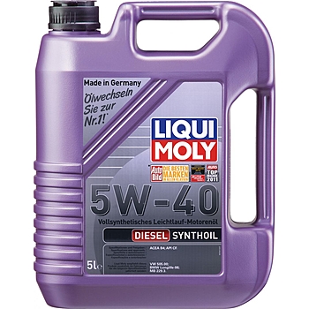 Масло моторное 5W40 LiquiMoly Diesel Synthoil CF B4 5L 1927