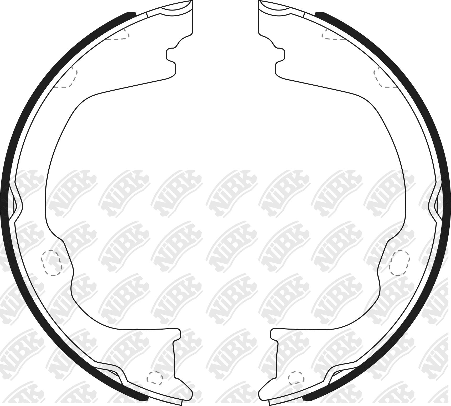 Колодки тормозные барабанные Dodge Durango III 11>/Nitro 07-12 FN0714