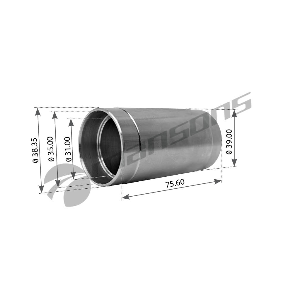 Втулка рессоры 031*35*38.5/39*75.5 передней DAF 95/95XF 200.105