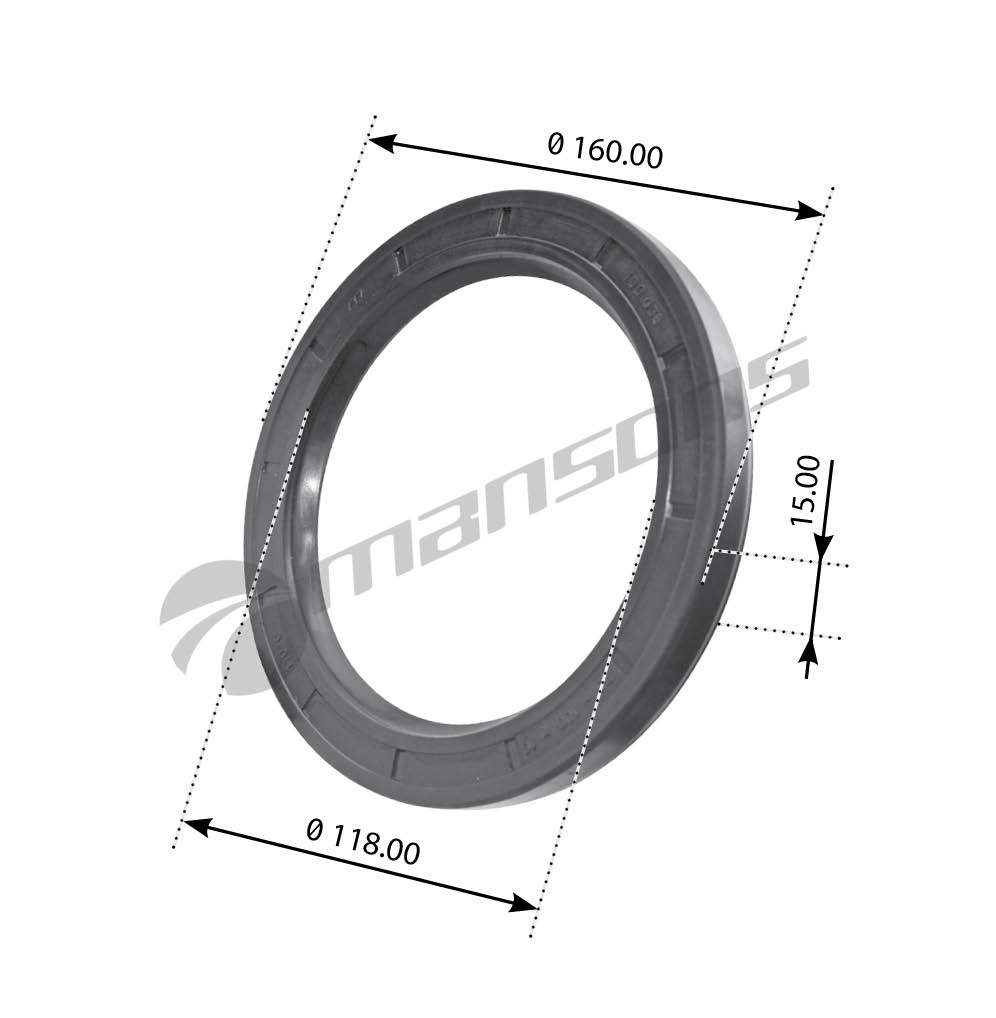 Сальник ступицы 120*160*15 задней Renault Midliner/Midlum/D/Iveco Bus GR308