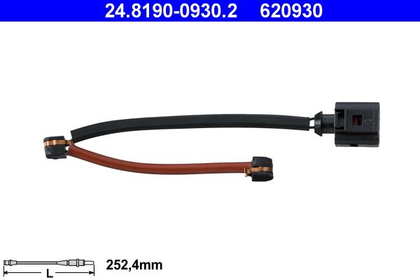 Датчик износа колодок L=255mm задний VW Touareg 2,5-3,6 >2011 24819009302