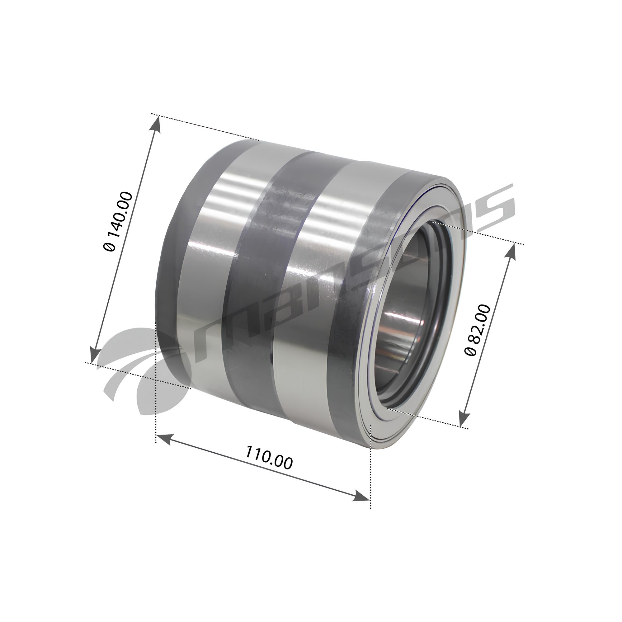 Подшипник ступицы 82*140*110 двухрядный Iveco Cursor 700.647