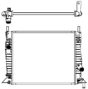 Радиатор системы охлаждения Ford Focus 1.4-2.0 04- 31611010