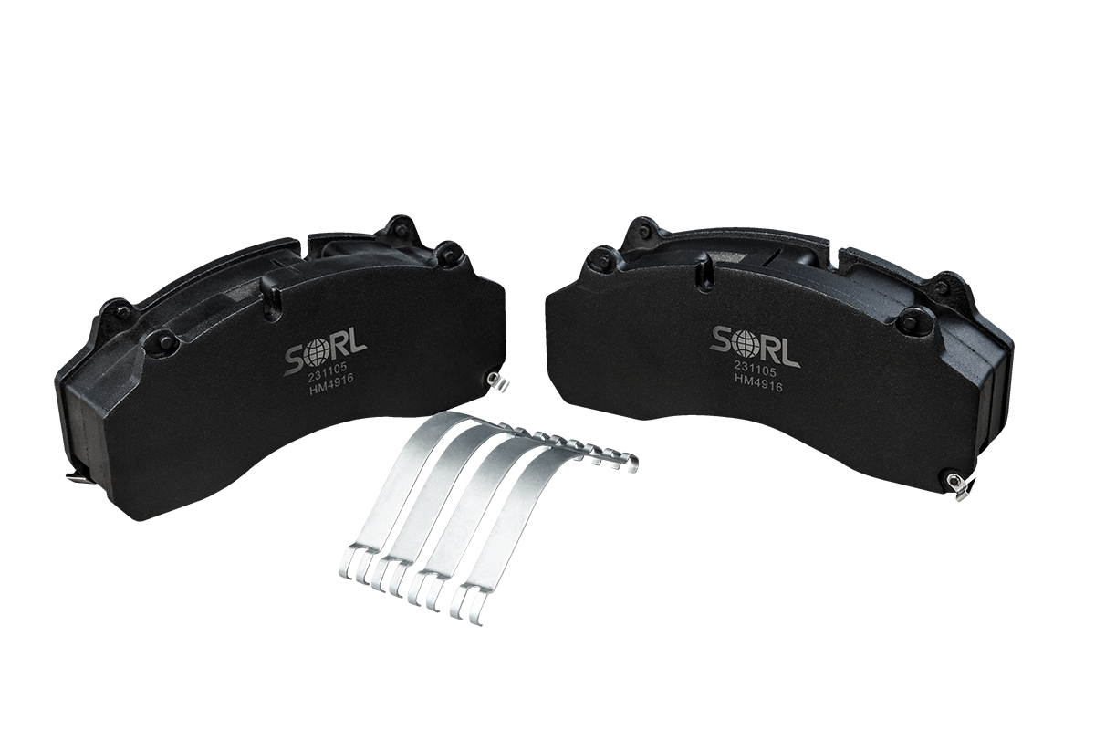 Колодка дискового тормоза задняя к-т 4шт. Howo/Sitrak T7H/T5H/C7H/A7 HM4916