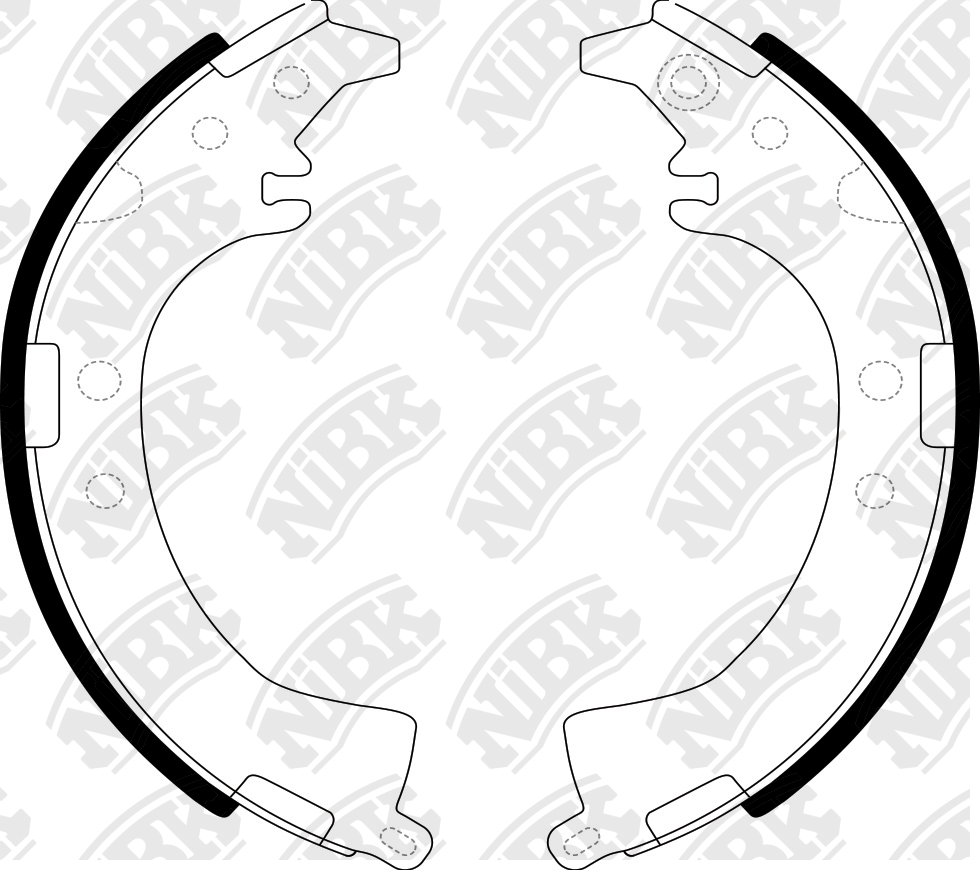 Колодки тормозные барабанные Toyota HiAce III/IV/V 2.0-2.7i/2.4TD/2.5D-4D 89> FN2333