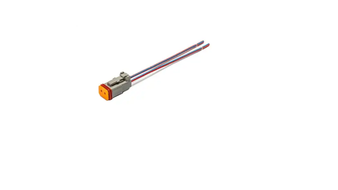 Разъем 2-х контактный компрессора кондиционера с проводами ГАЗ/КАМАЗ/МАЗ/ВАЗ AX946