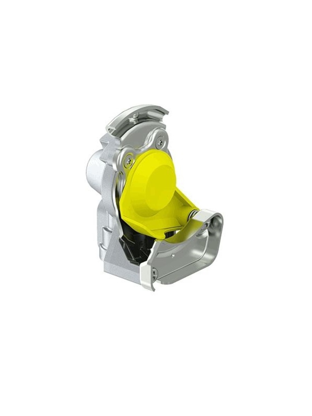 Головка соединительная M16*1.5 с клапаном желтая 01238E