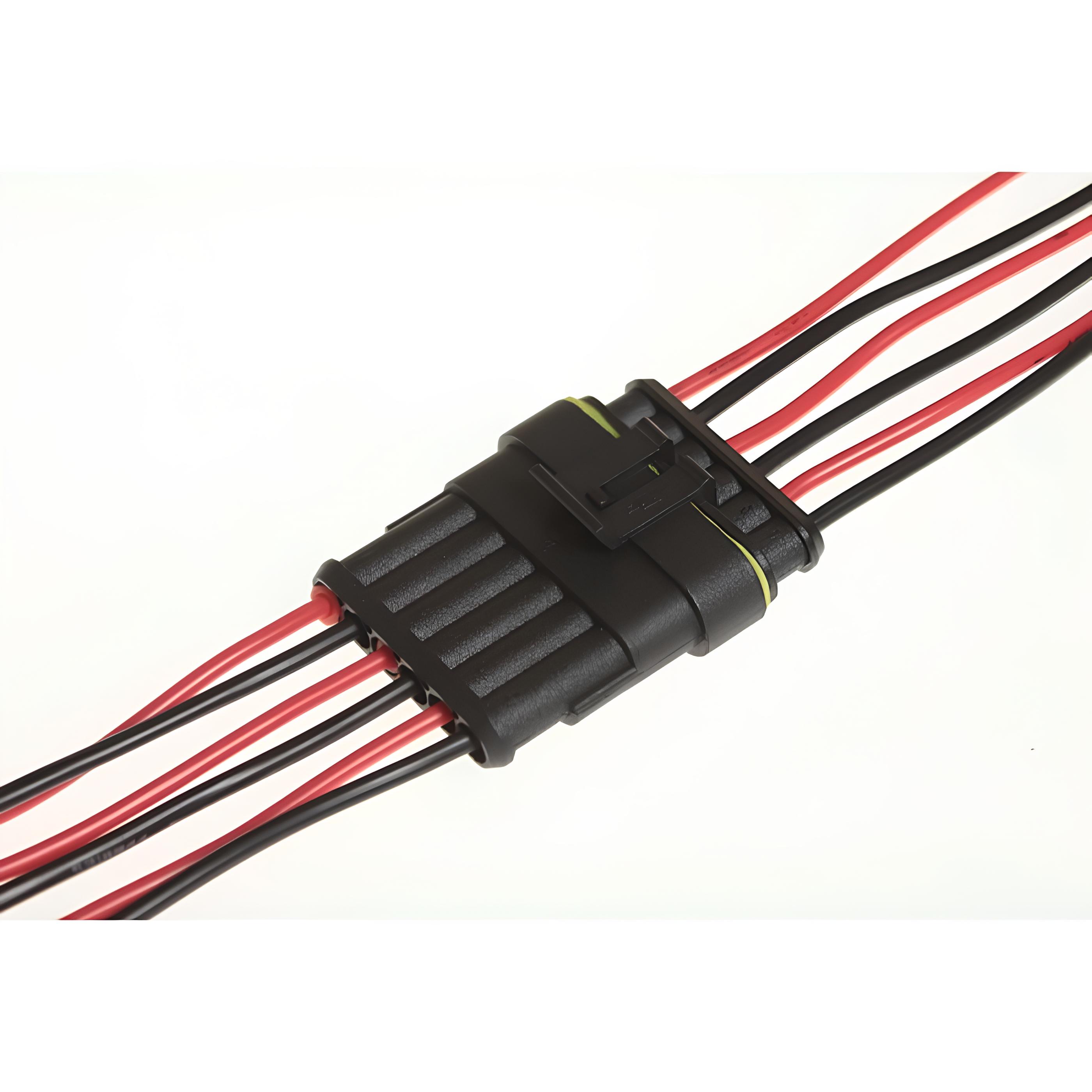 Колодка соединительная 6 контактная 1,5мм герметичная с проводом 904639