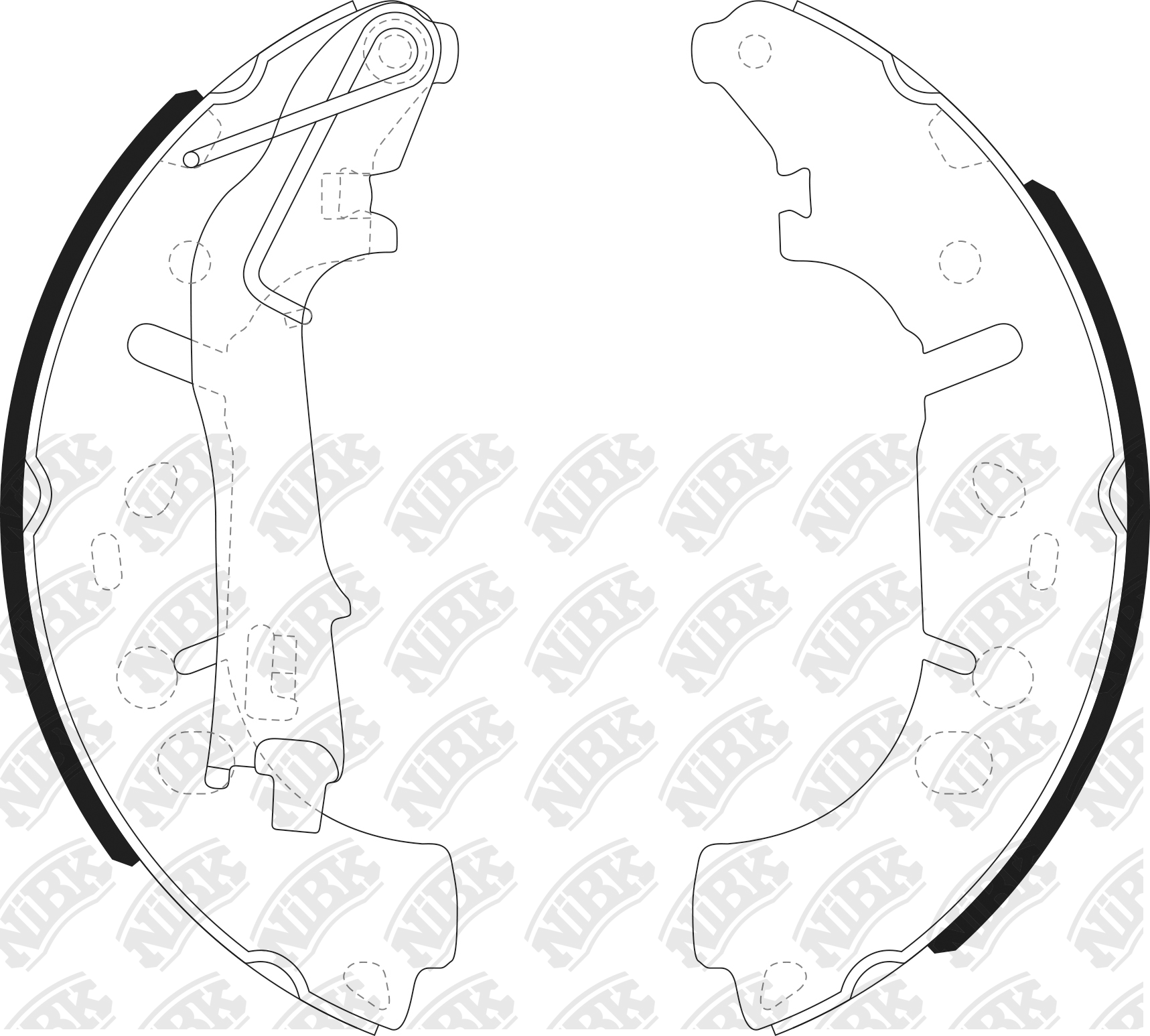 Колодки тормозные барабанные Opel Corsa D 1.0-1.4/1.3CDTi FN0624